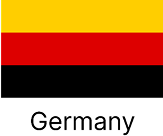 Flags representing countries served